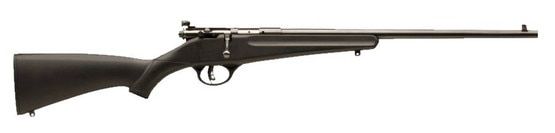 Savage Arms Rascal Single Shot Rifle has a 16.125" barrel chambered in 22 LR